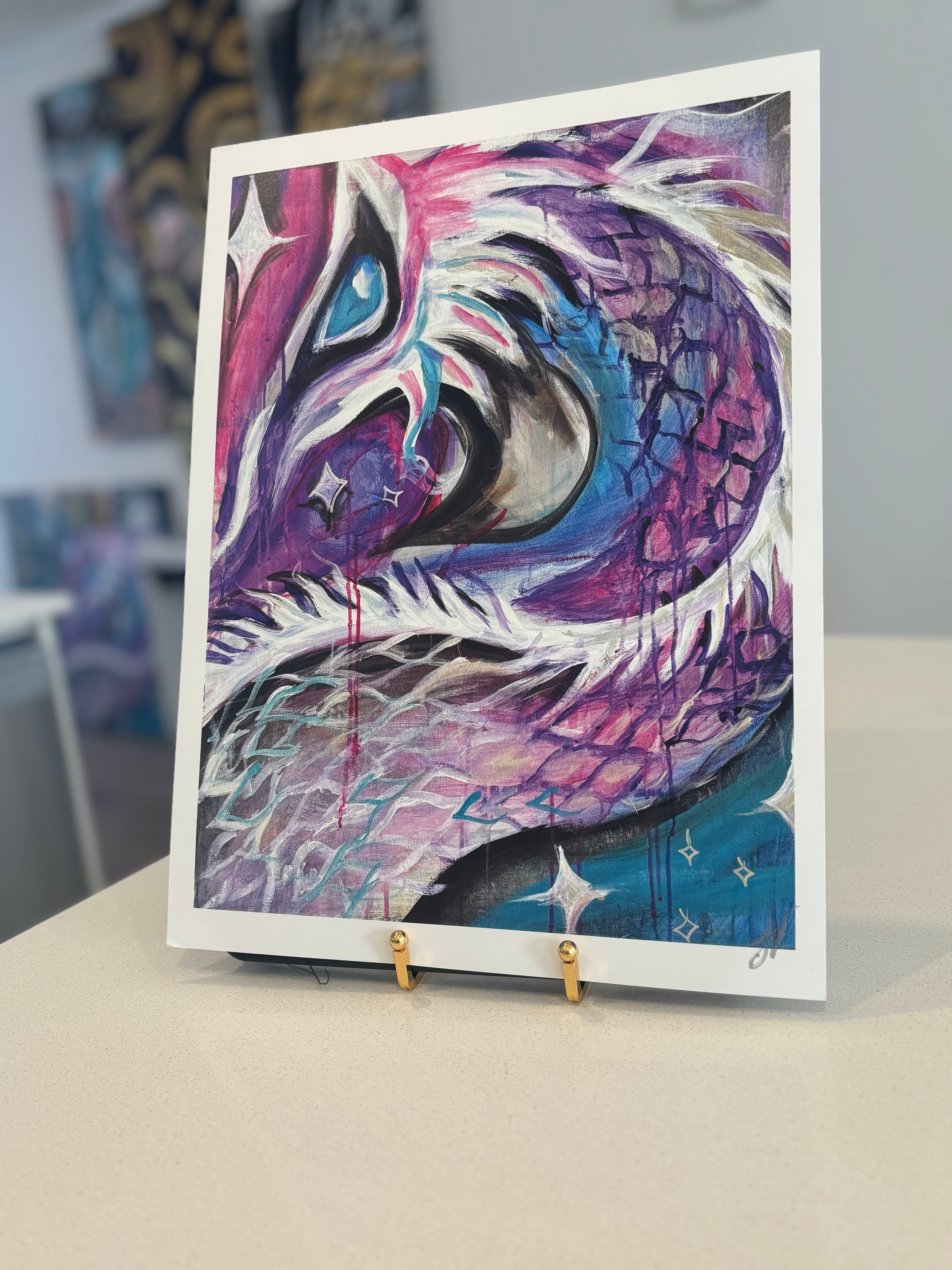 Celestial Dragon 11x14in Signed Art Print