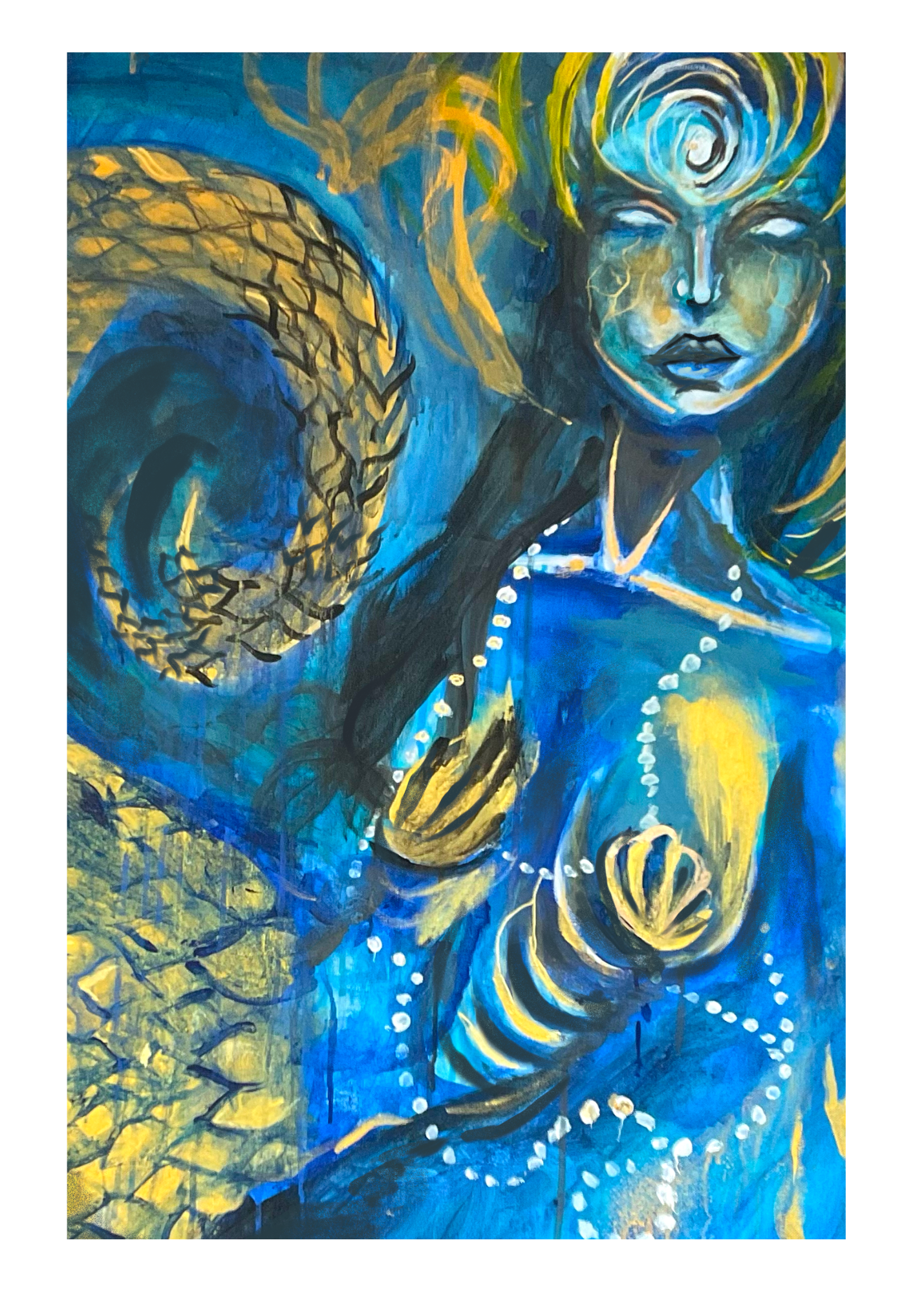 Mystic Mermaid - 10x14” Signed Fine Art Print- Unframed