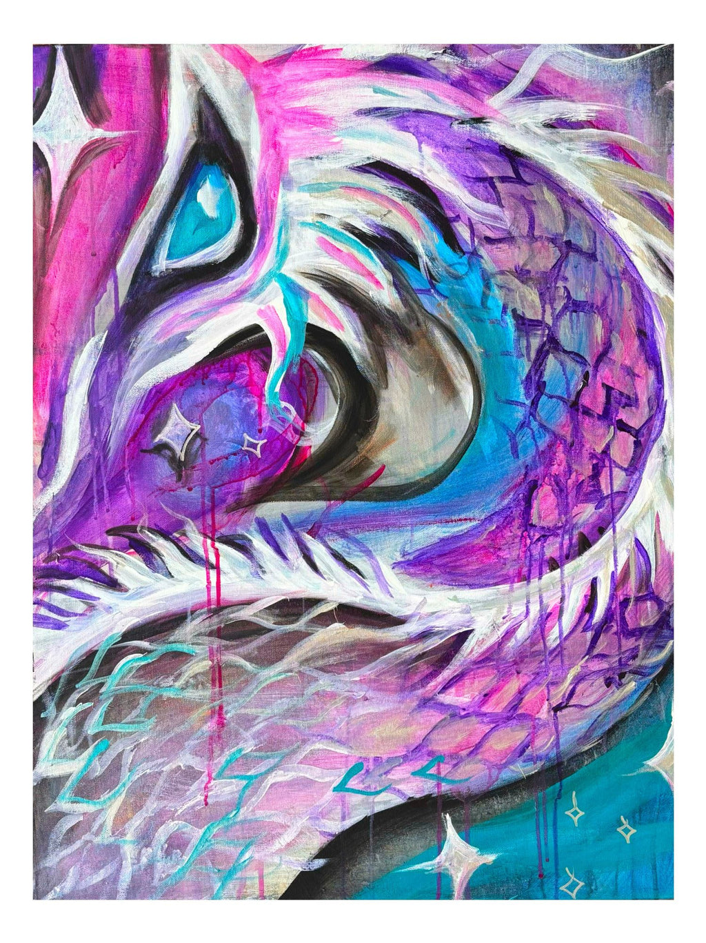 Celestial Dragon 11x14in Signed Art Print