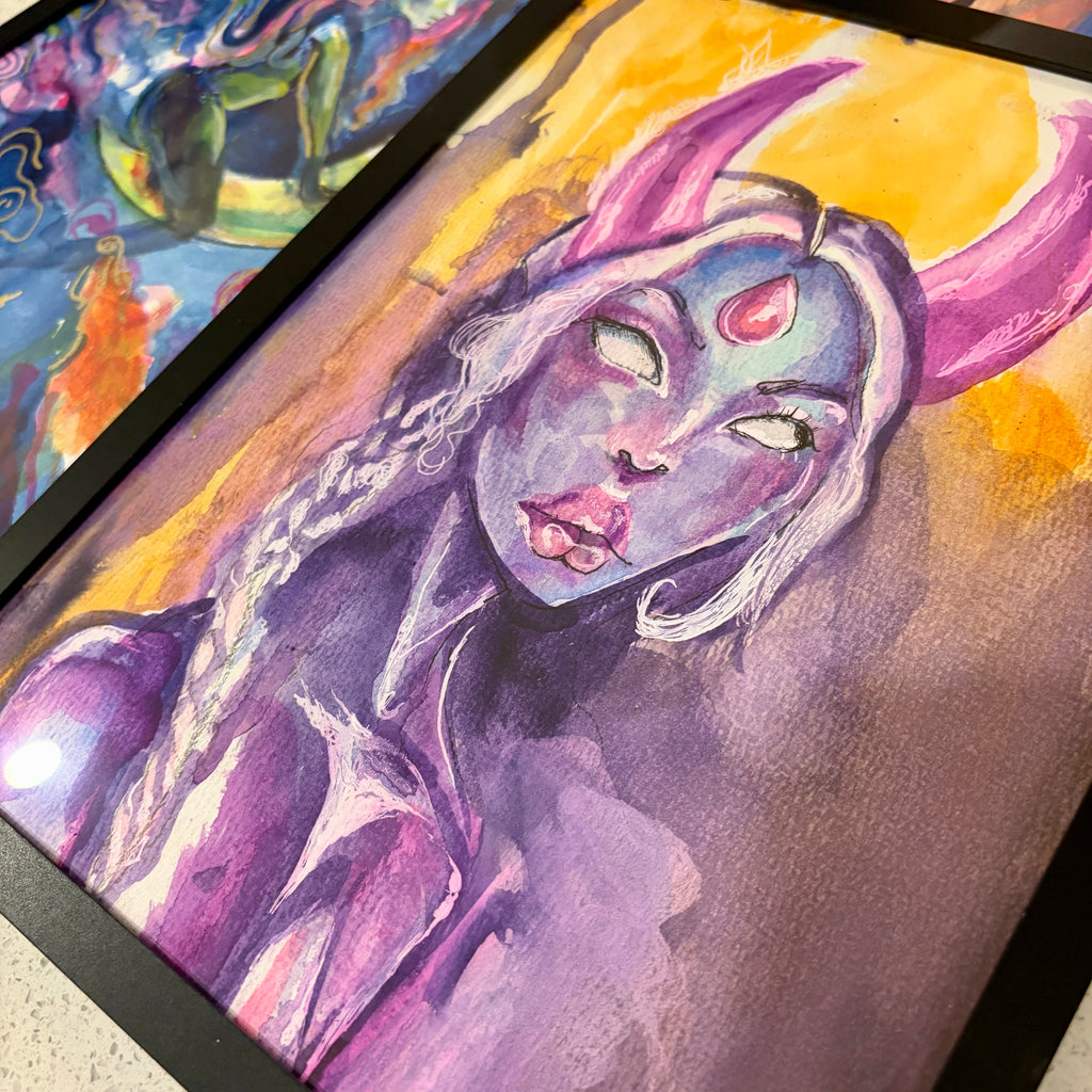 Watercolor Painting 9x12 Framed