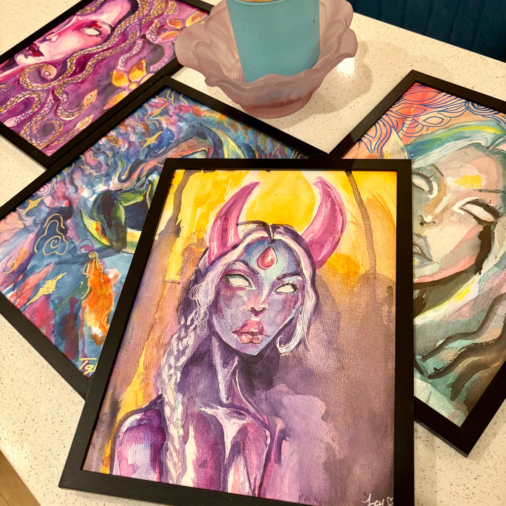 Watercolor Painting 9x12 Framed