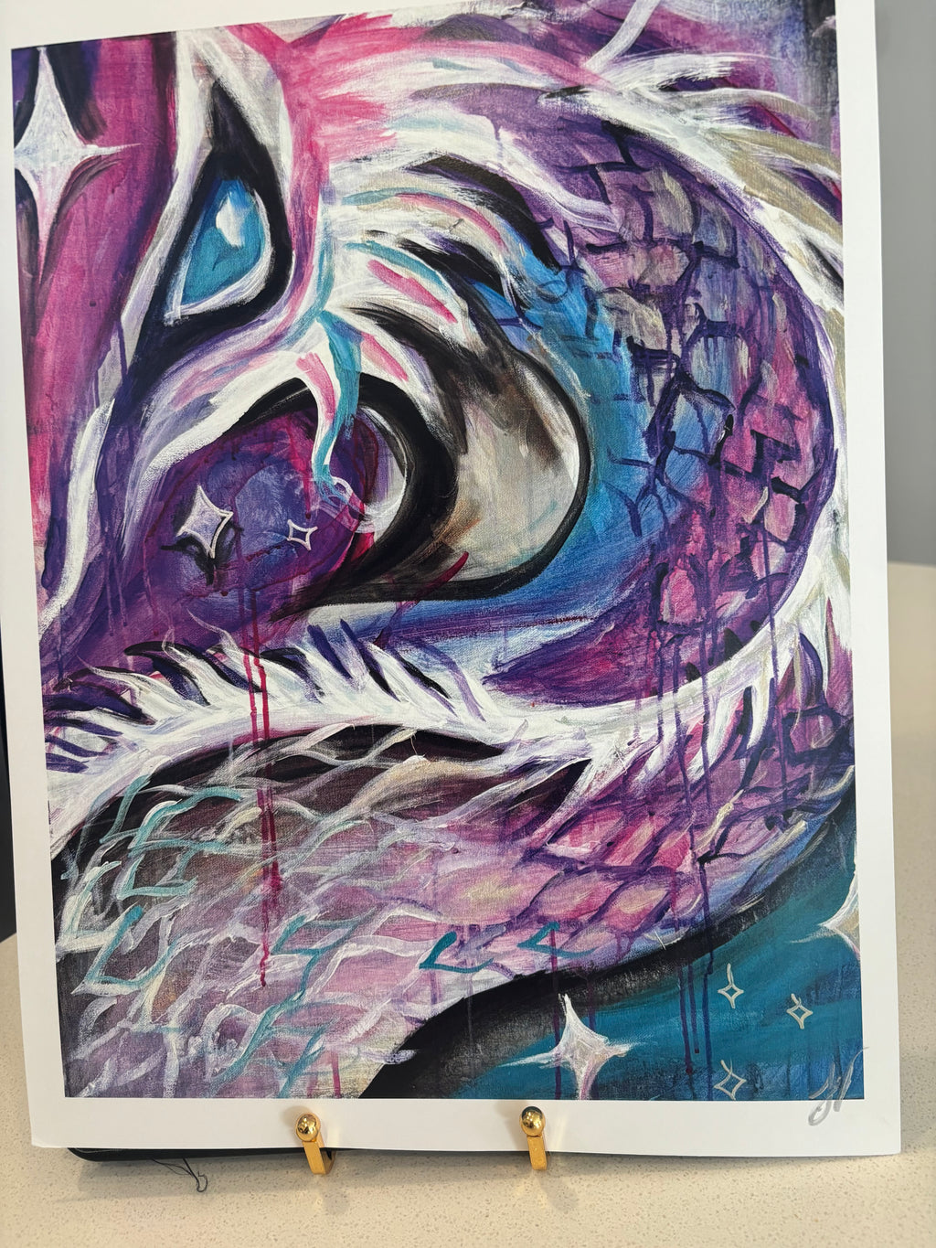 Celestial Dragon 11x14in Signed Art Print