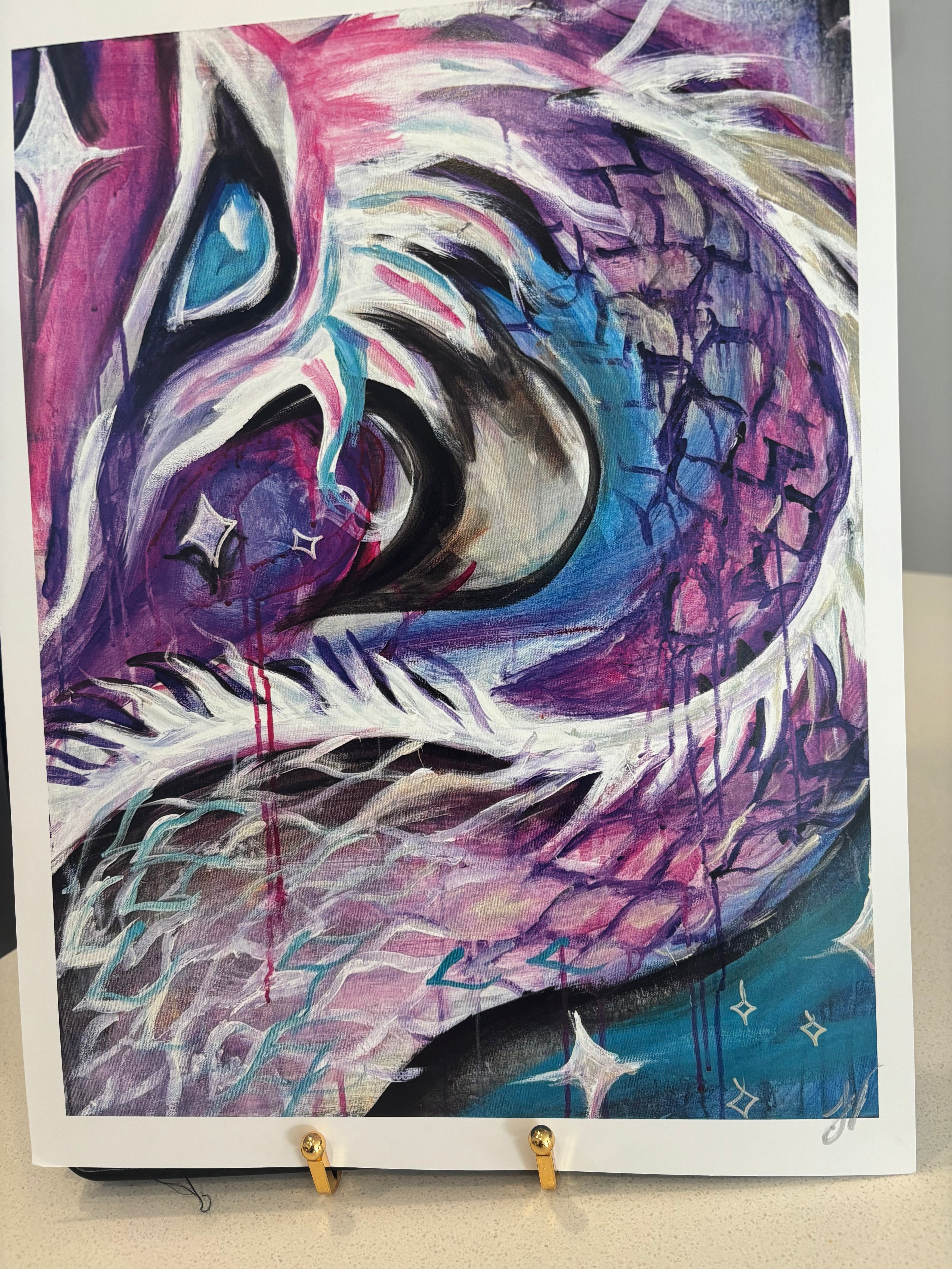 Celestial Dragon 11x14in Signed Art Print