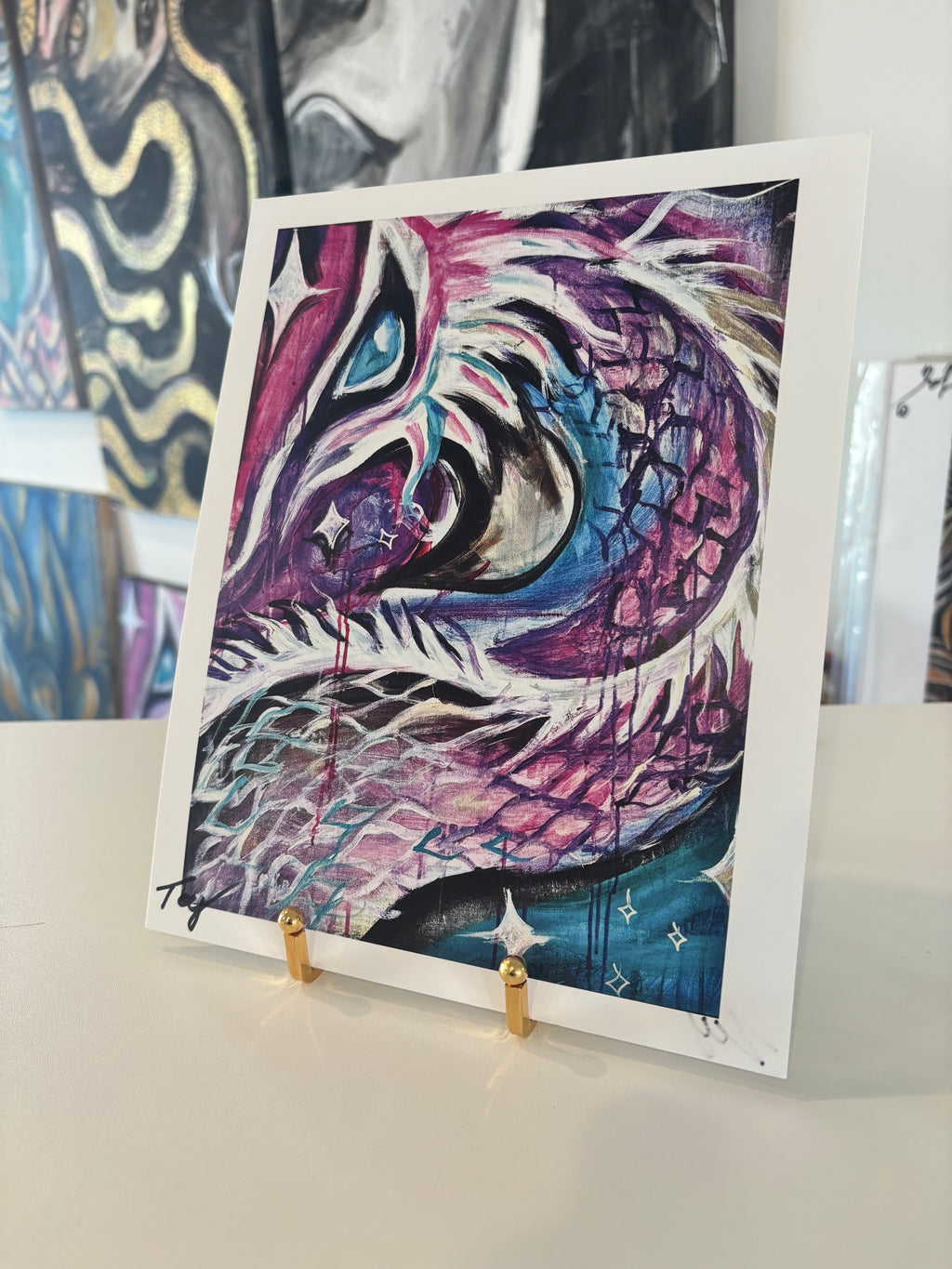 8 x 10 Double-sided Print -Celestial Dragon /