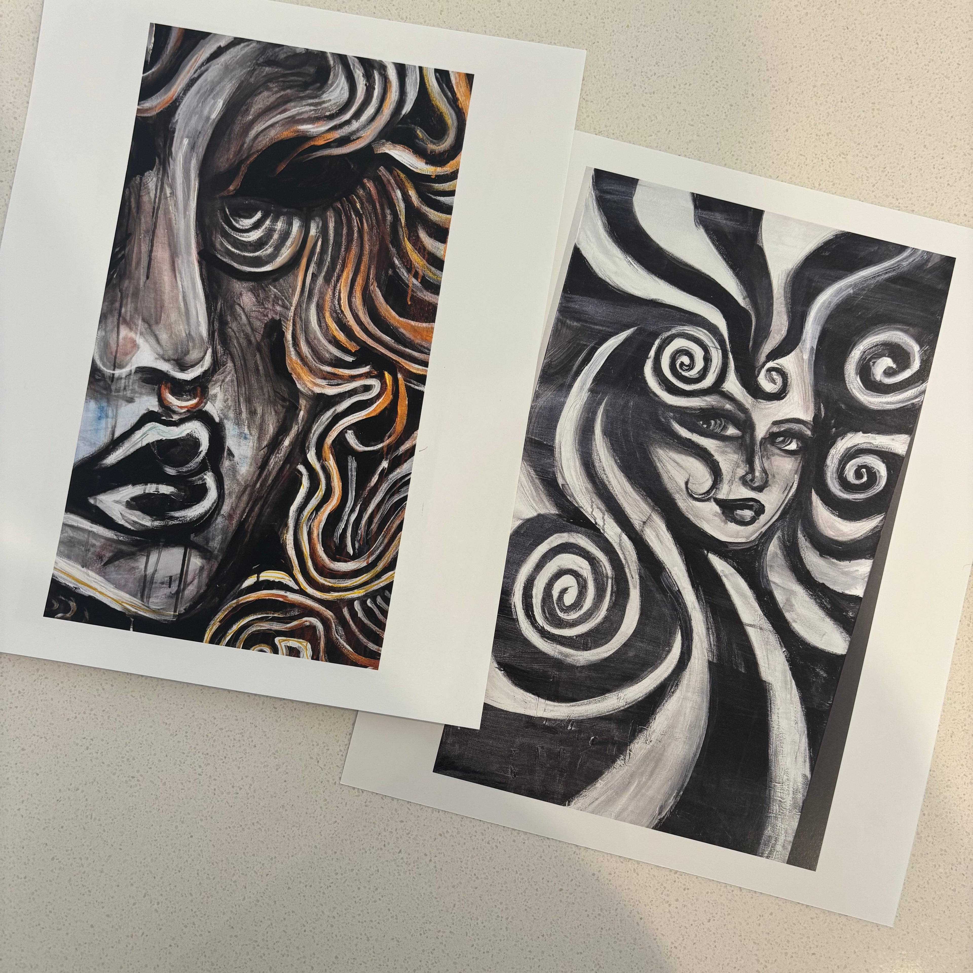 8 x 10 Double-sided Print - Illusions / Duality